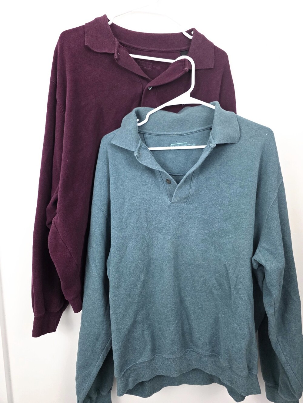 BUNDLE Carnoustie Collared Long Sleeve Golf Shirt Button Top Preppy XL Cotton